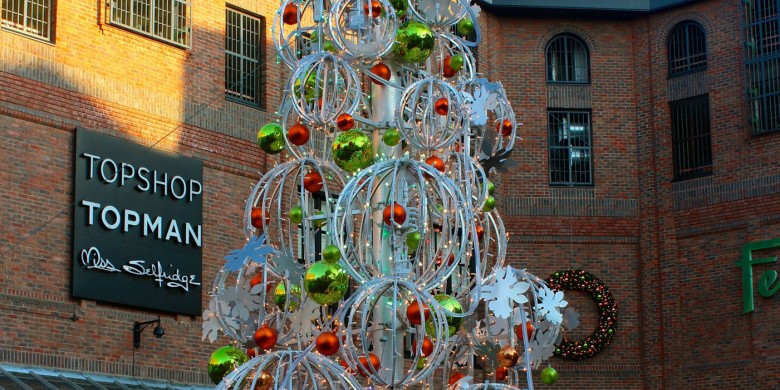Part of the Christmas tree at Coppergate. Photograph © Neil Turner on Flickr