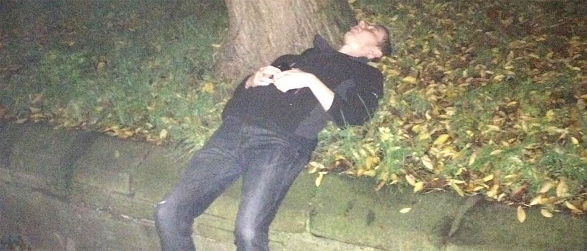 Drunk man thinks York street corner is his bedroom – and becomes a viral hit