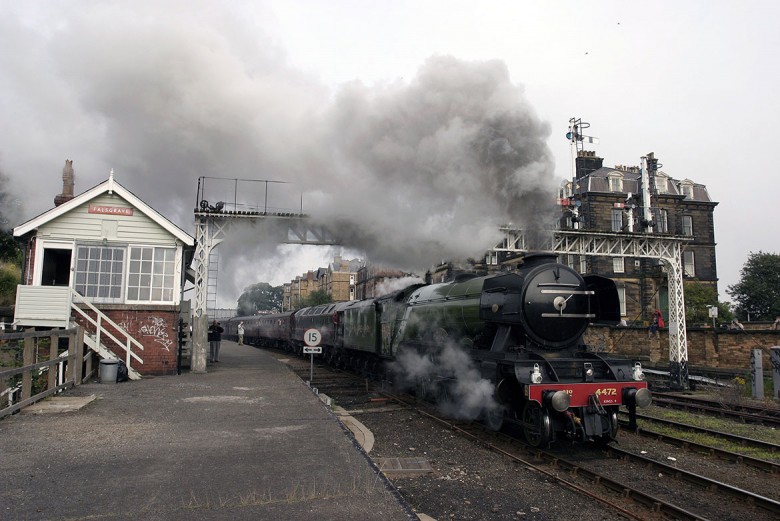 Iconic… the Flying Scotsman in Scarborough, 2004. Photograph: NRM