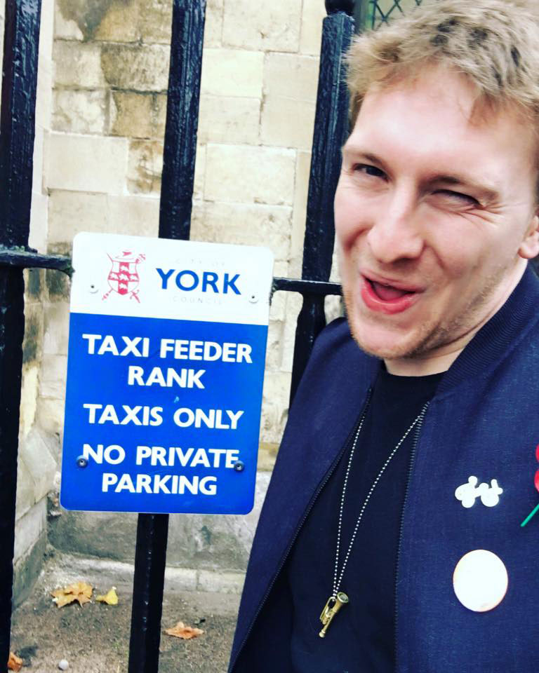 Back in town… Photograph: Joe Lycett on Facebook