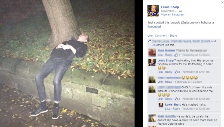 Lewis shares his encounter on Facebook…