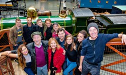 Chuffin’ heck! Panto cast check out their new 1,000-seater home at the NRM