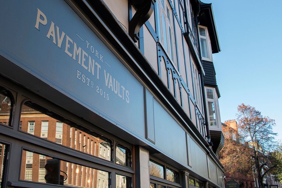 A great location: York Pavement Vaults is at the centre of the junction of Pavement, Piccadilly, Parliament Street and Coppergate