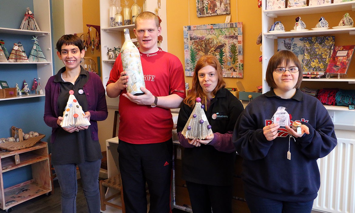 Meet the makers. From left: Mary Denley, Liam Thomas-Peters, Mary Stoneham, Elizabeth Roden. Photographs: Emily Dunn
