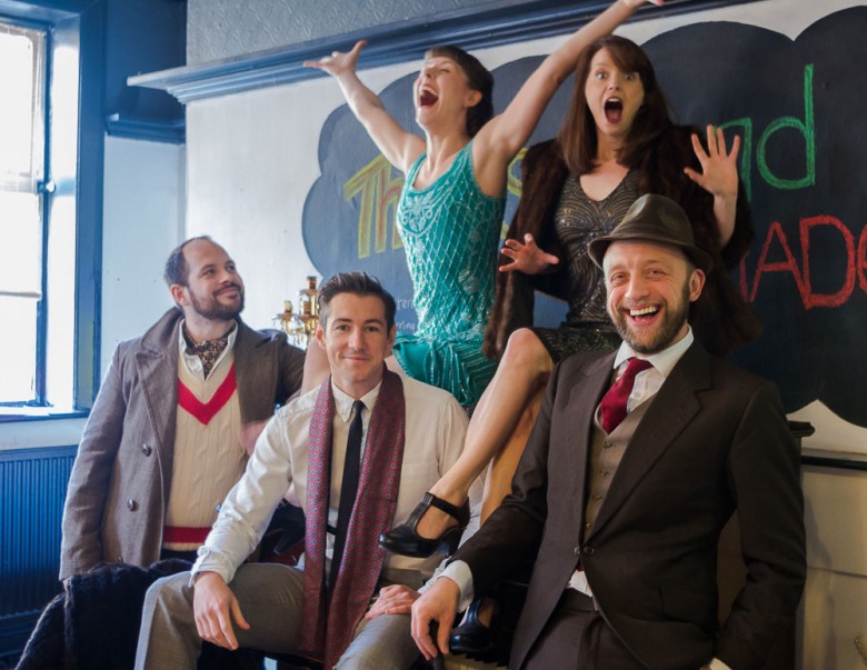 The cast of The Great Gatsby at the Fleeting Arms