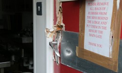 Pictured: Windows smashed, doors off their hinges – vandals go on rampage at York scout and guide centre