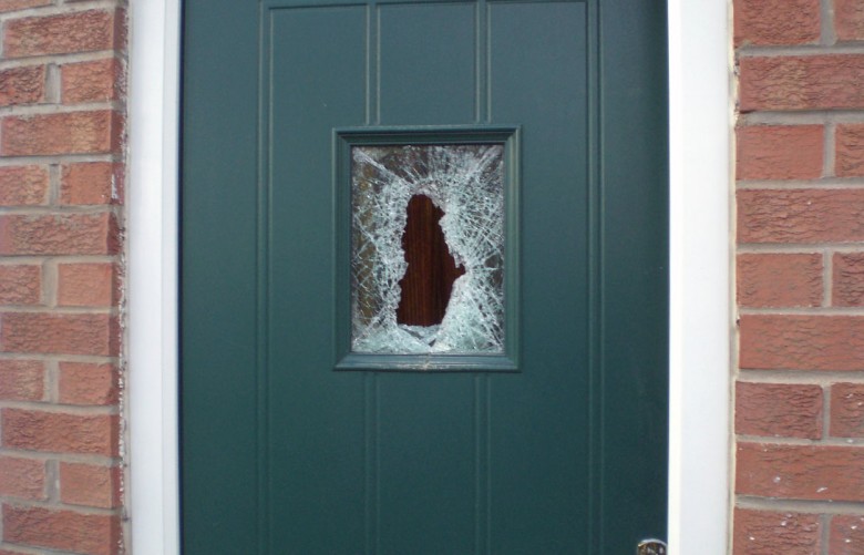 Glass smashed
