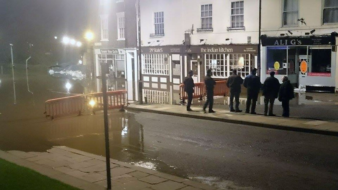 The scene on Tower Street on Boxing Night. Photograph: Nico Chendi