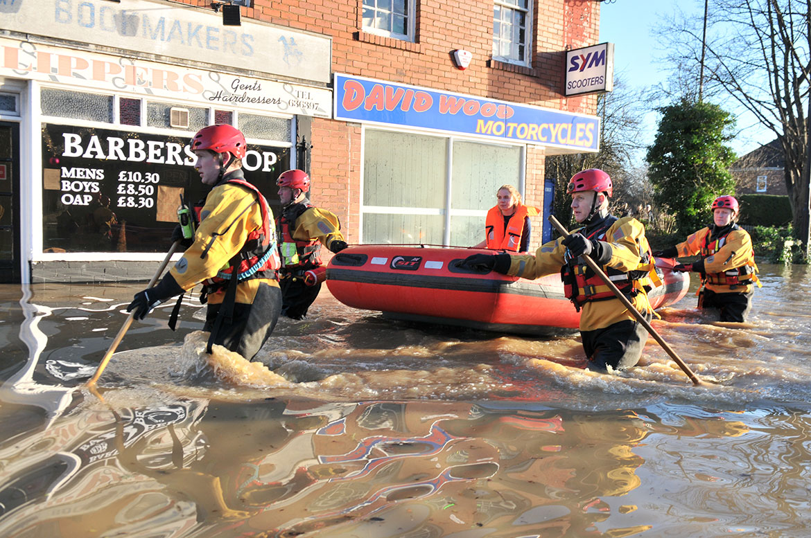 36 pictures of the York Christmas floods 2015: Emergency services rescue flood-hit residents