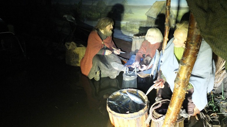 Flashback to the height of the floods when the Jorvik recreation was underwater