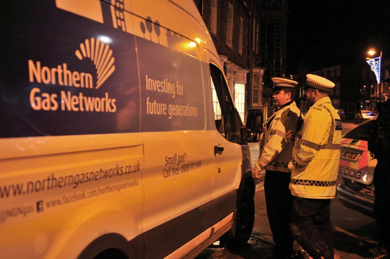 Northern Gas engineers worked to make the rupture main safe
