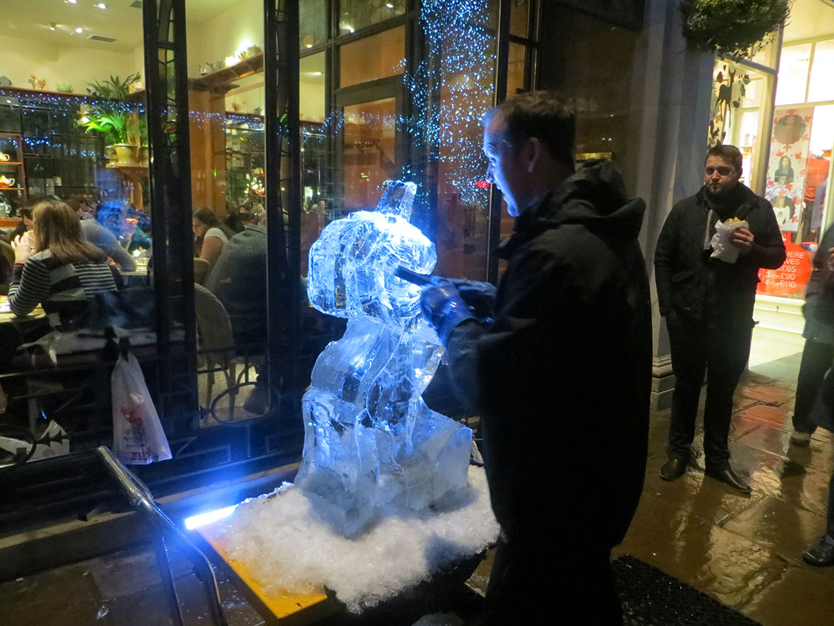 He's nearly finished the unicorn