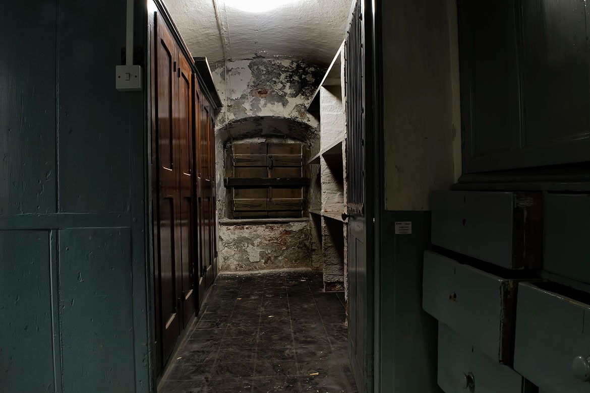 A storage room at the Mansion House. Photograph: Richard Brigham / York Past & Present