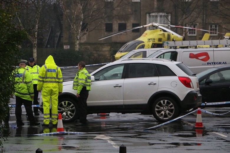 Emergency services at York Castle Car Park