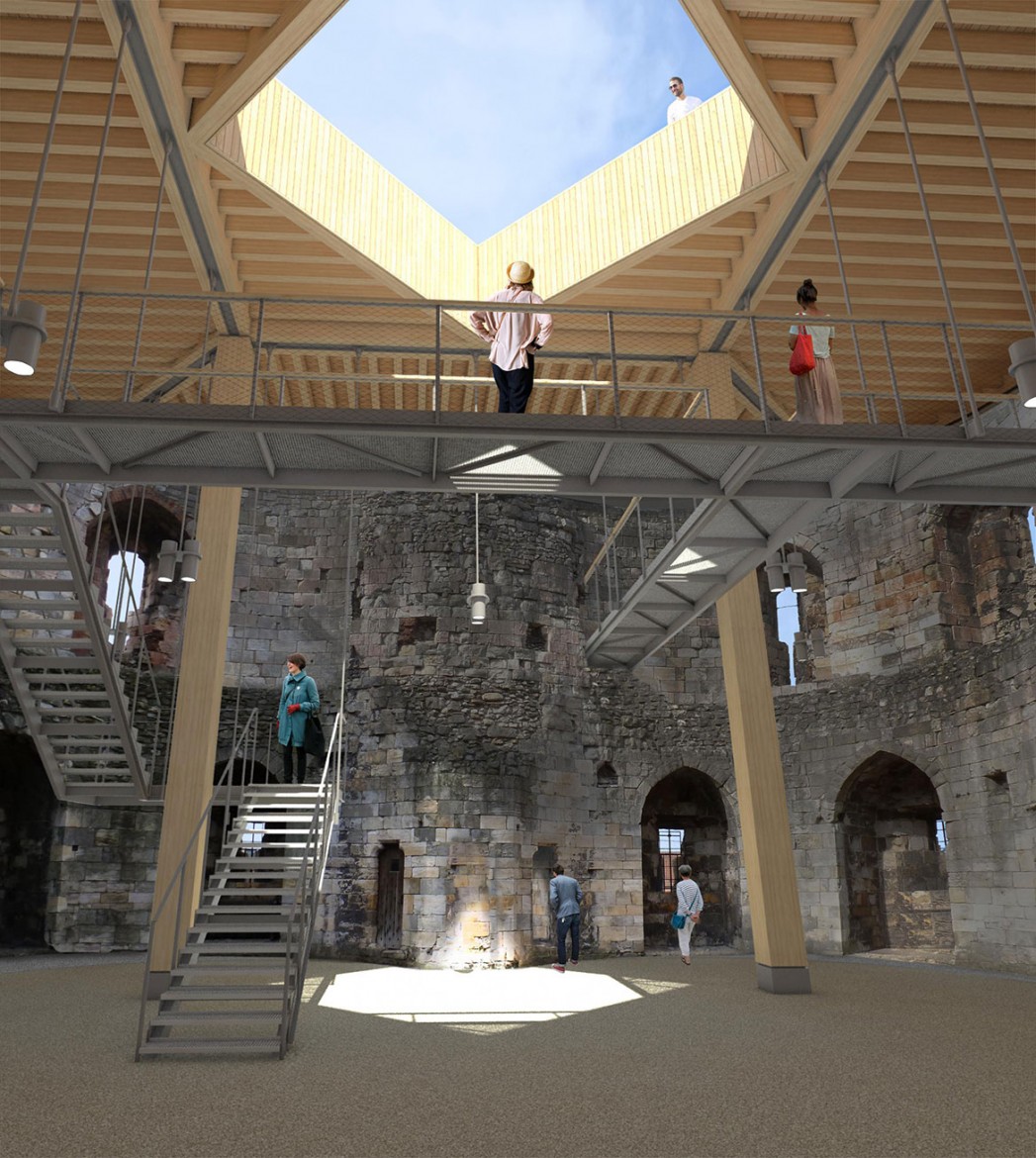 How the inside of Clifford's Tower would look under these proposals