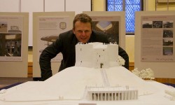 This model shows how Clifford's Tower would look with a new roof and visitor centre
