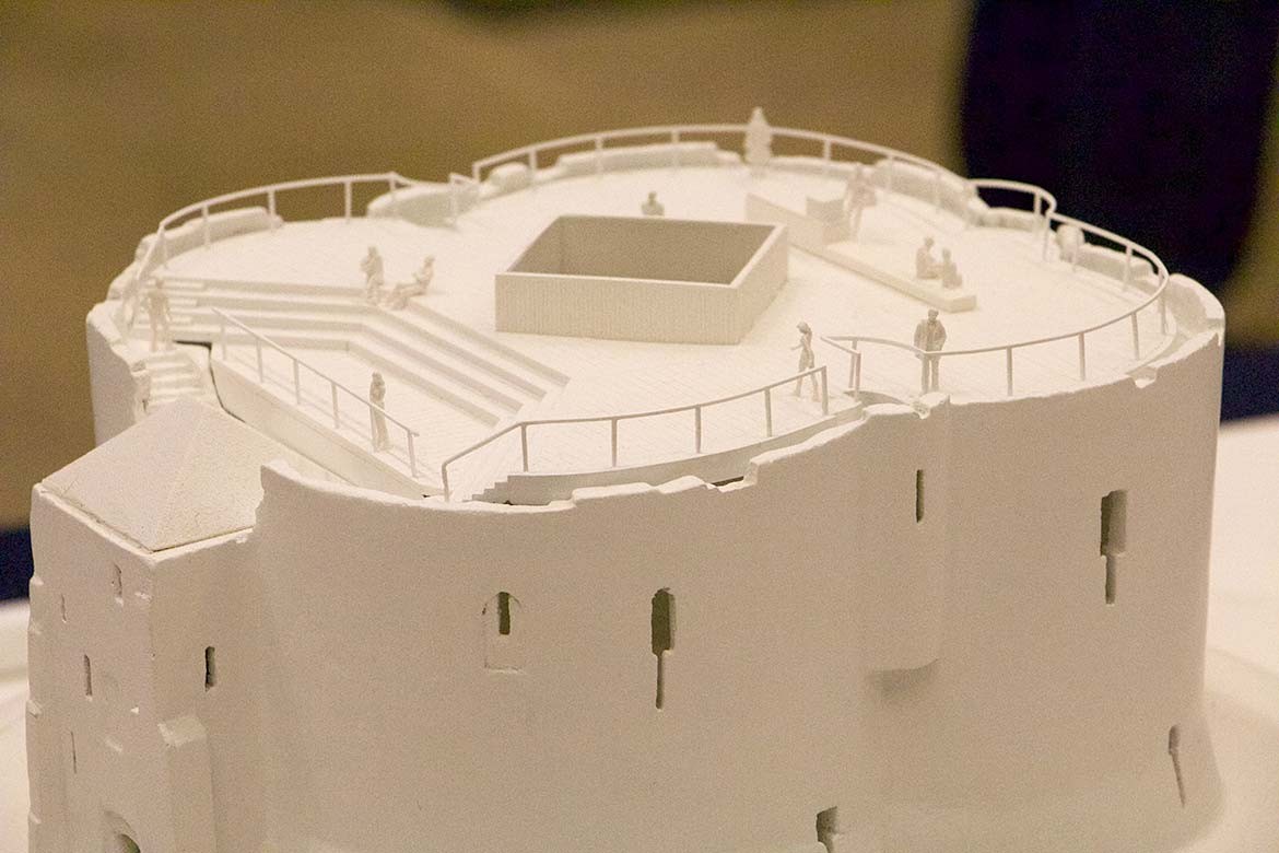 A look at the new roof and walkway
