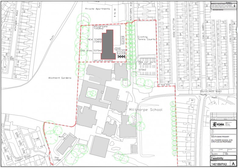 This council plan shows where the annexe would be located