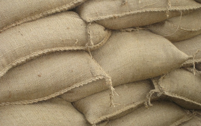 Thousands of sandbags were deployed in York. Photograph © Canislupus