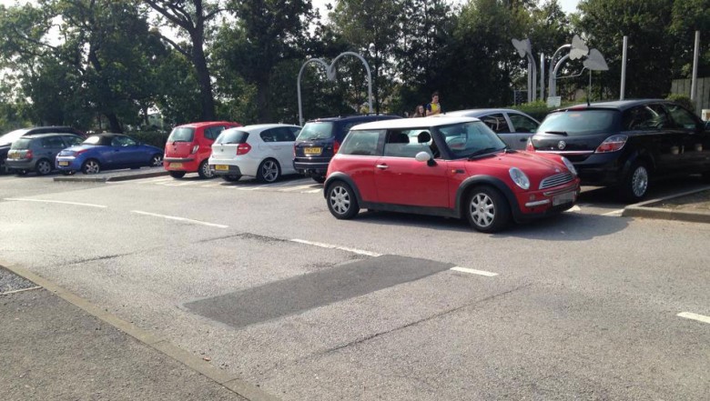 Plenty of spaces at Monks Cross, but none of them this close to McDonalds…