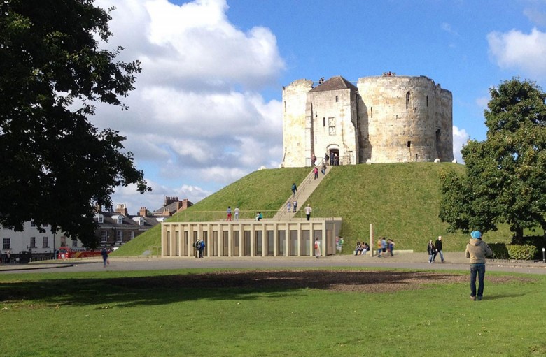 An artist's impression of the visitor centre planned at Clifford's Tower