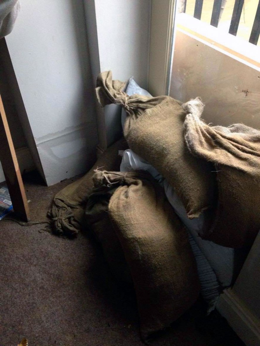 They sourced their own sandbags
