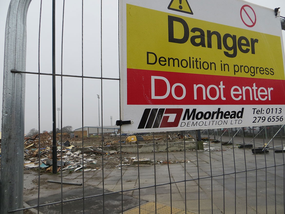 Keep out: the site is not safe