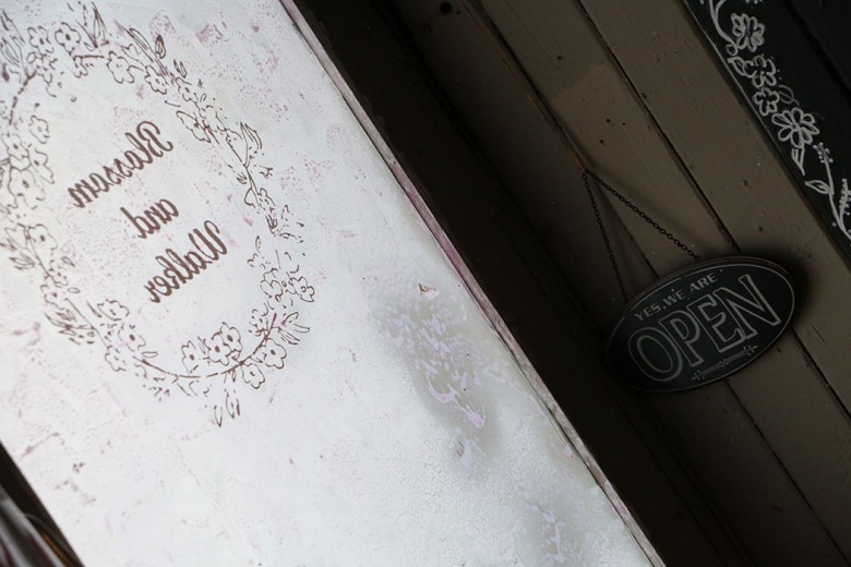 No longer open – the Blossom & Walker door