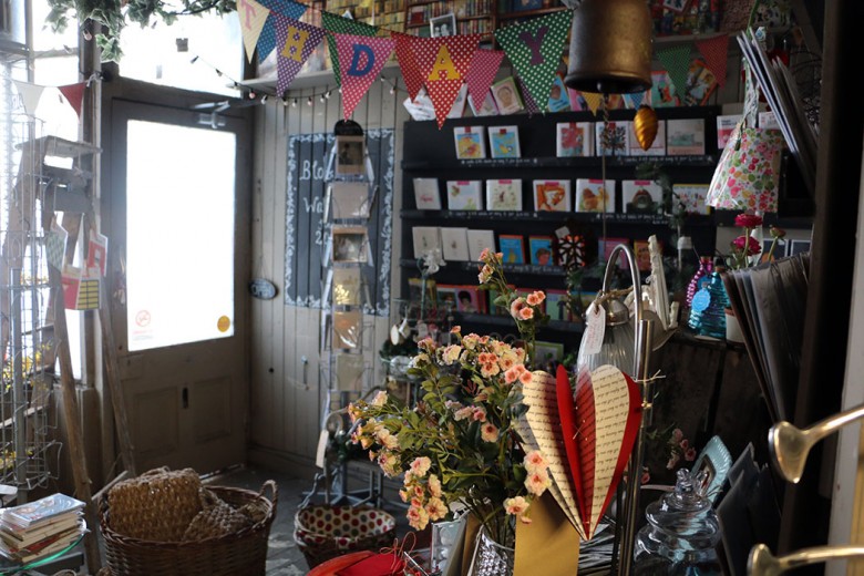 Inside Blossom and Walker, with its eclectic range of gifts and homeware