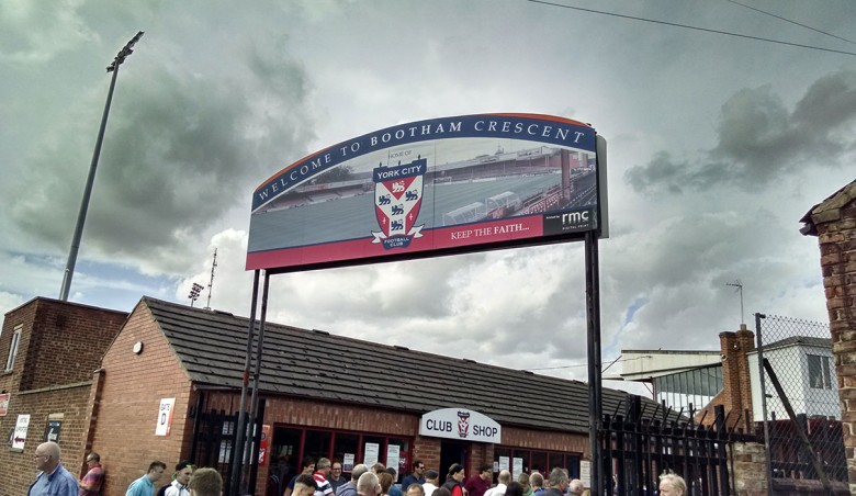 The sign in happier days. Photograph: YorkMix