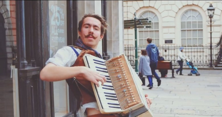 A number of York's talented street entertainers are featured in the film