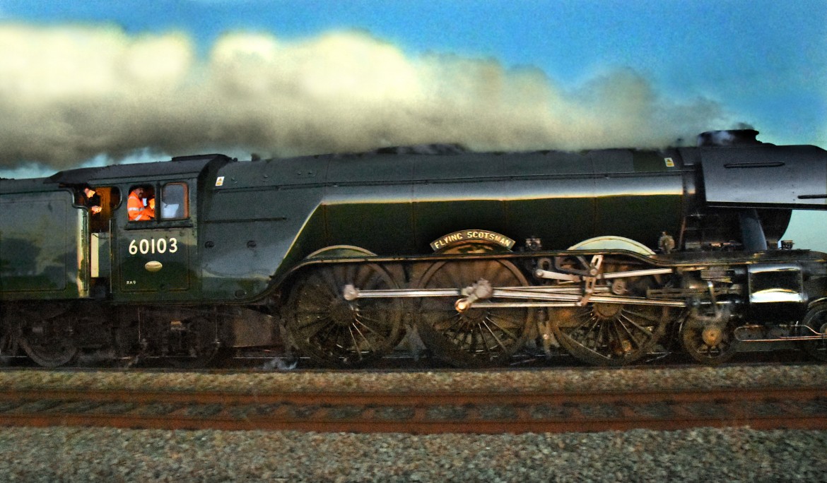 Ready for a close-up: Flying Scotsman