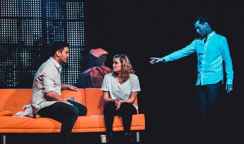 Bringing tears to many eyes: Joe Wawrzyniak (left) Lauren Sheriston and Daniel Conway