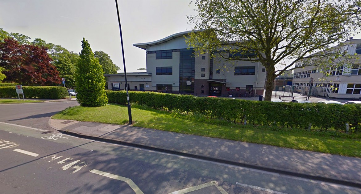 Huntington School on Huntington Road in York. Photograph © Google Street View