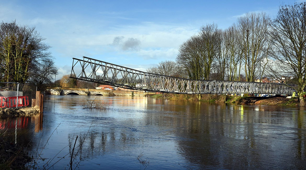 On the home stretch… And see how high the river is again