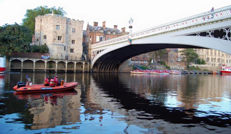 Patrolling the Ouse. Photograph: York Rescue Boat on Facebook
