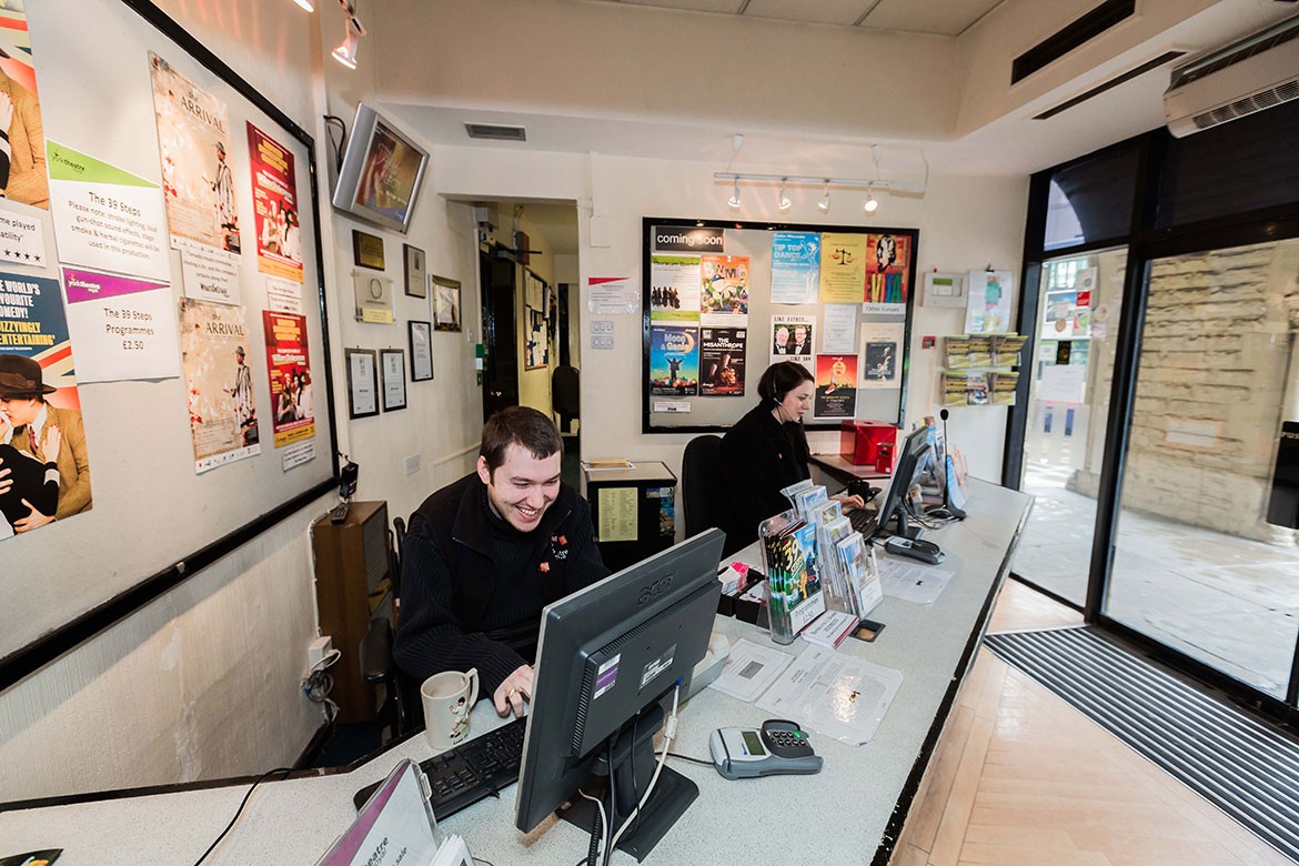 The cramped Box Office before the theatre closed. Photograph: Jim Poyner