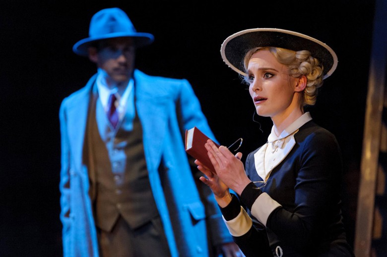 Richard Ede as Hannay and Olivia Greene as Pamela
