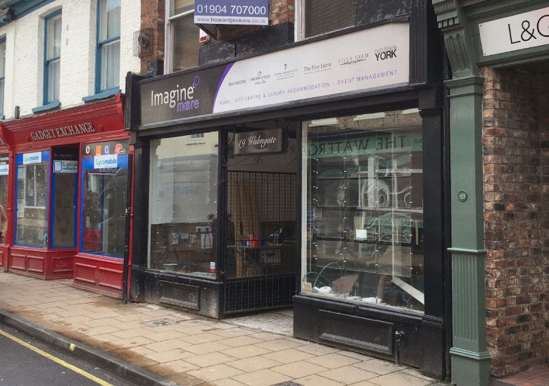What was Imagine Moore letting agents is being turned into the wine bar. Photograph: YorkMix