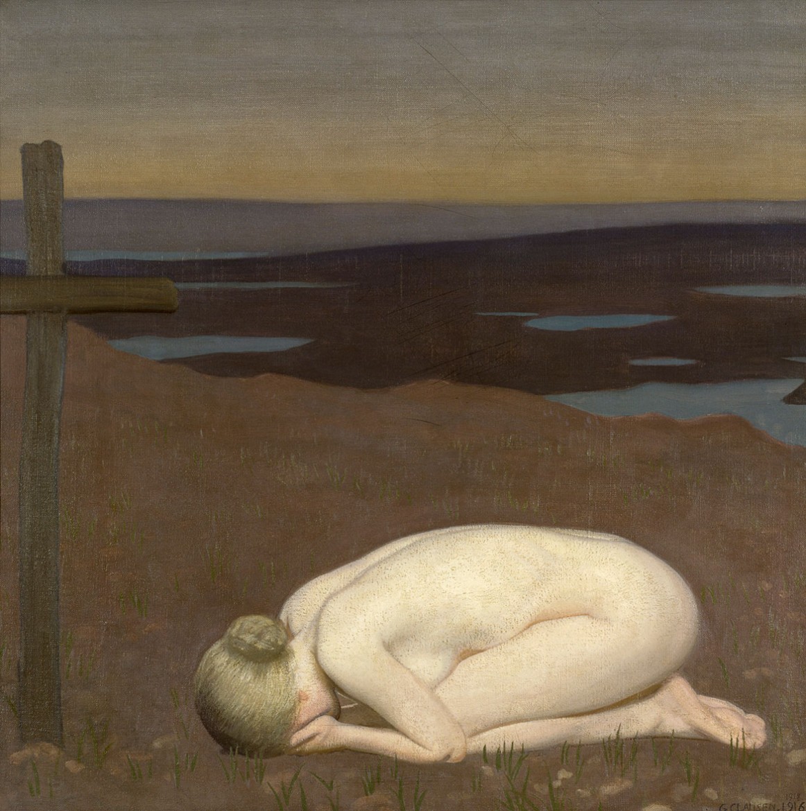 George Clausen, Youth Mourning 1916, copyright IWM