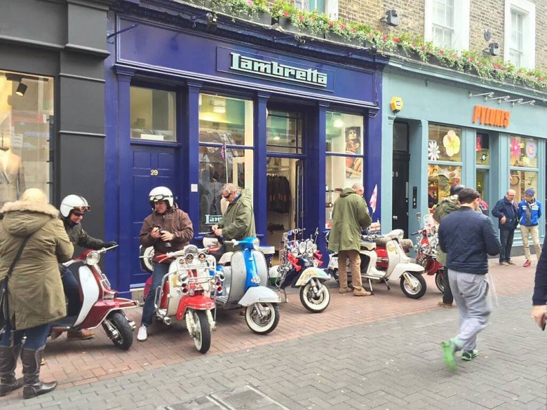 The Lambretta shop on Carnaby Street in London. Photograph: Lambretta Clothing on Facebook