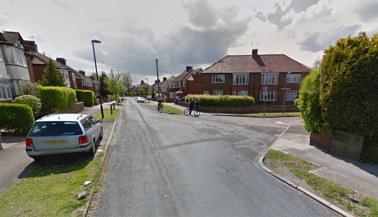 Manor Drive North at its junction with Malvern Avenue in York. Photograph © Google Street View