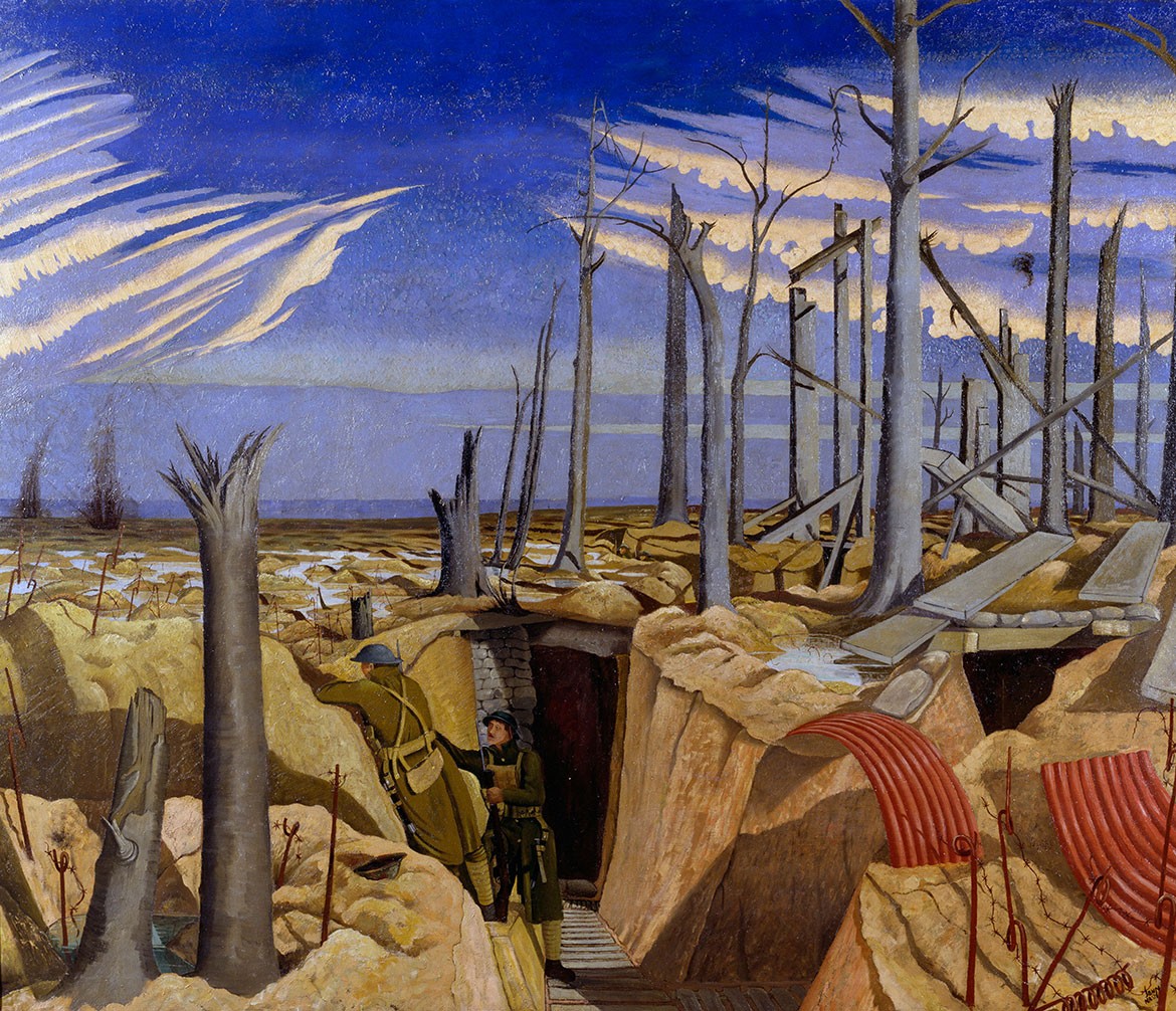 Oppy Wood, 1917. Evening, by John Nash copyright IWM