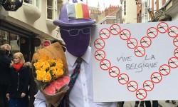 Video: Purpleman prepares to take York messages of love and peace to Brussels
