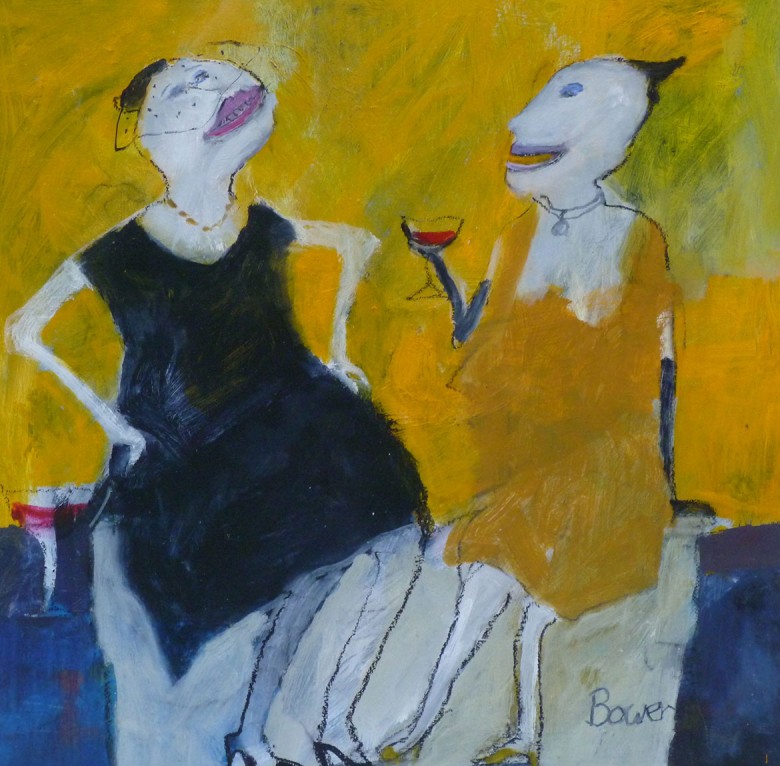 Catching Up, by Susan Bower, is on display at Kentmere House