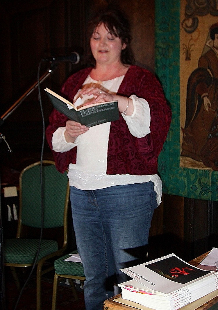 The 2015 winner, Wendy Pratt from Filey, opens the 2016 awards ceremony with a reading
