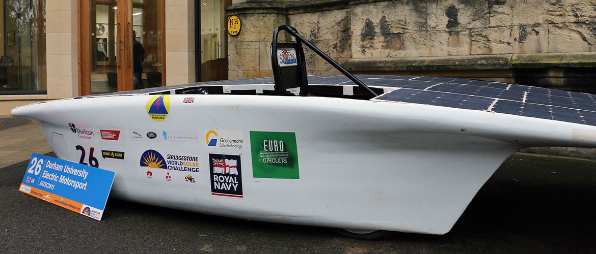 York school students get to see pioneering solar-powered car designed by ex pupil