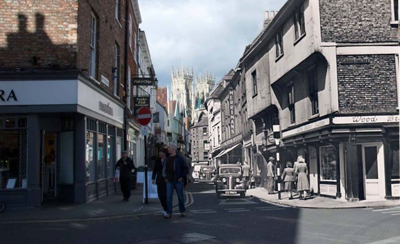 Another YP&P then and now pic, of Petergate