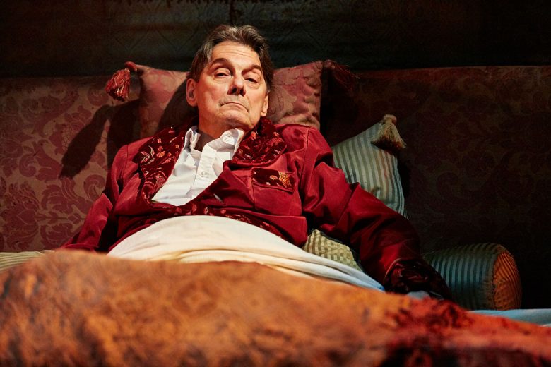 Paul Shelley as Lord Marchmain on his deathbed