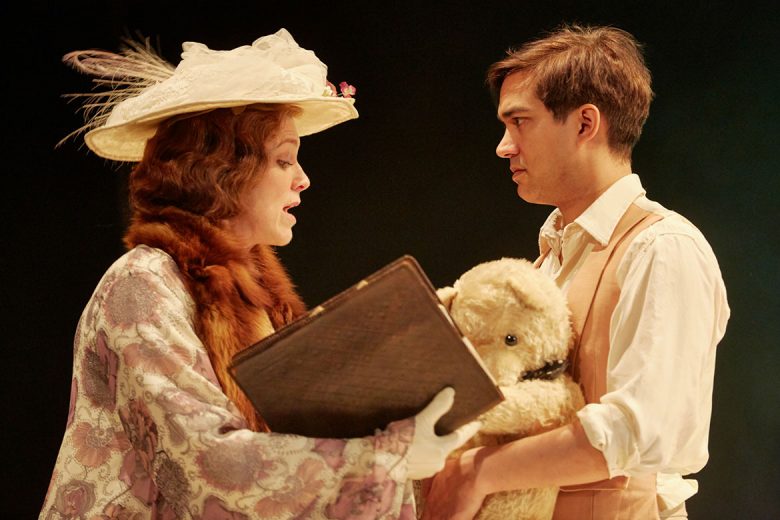 Caroline Harker plays Lady Marchmain and Christopher Simpson as Sebastian Flyte